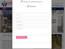 Tablet Screenshot of kasturihospital.com